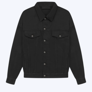 Essentials Fear Of God Denim Jet Black Jacket