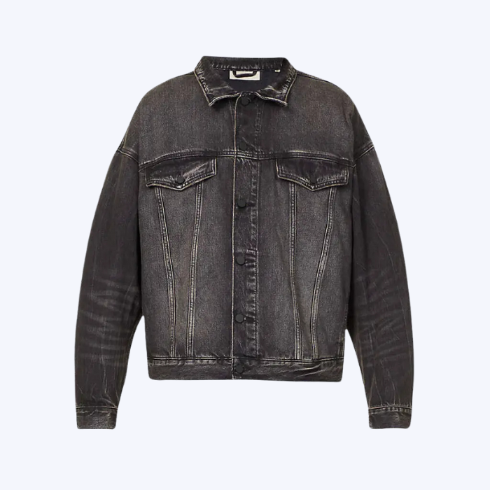 Essentials Fear Of God Denim Black Jacket Essentials Fear Of God Denim Black Jacket