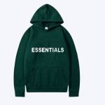 Essentials Fear Of God Green Hoodie