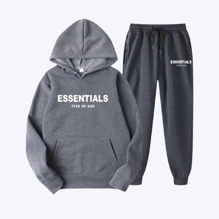 Essentials Fear of God Tracksuits Grey Dark Essentials Fear of God Tracksuits Grey Dark