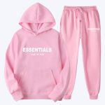 Essentials Fear of God Pink Tracksuits