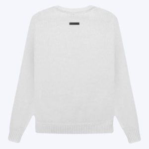 Essentials Overlapped White Sweatshirt