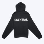 Fear Of God Essentials 3M Logo Pullover Black Hoodie