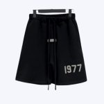 Fear of God Essentials 1977 Logo Shorts Black