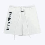 Fear of God Essentials LogoWhite Shorts White