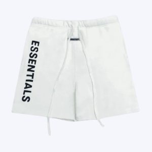 Fear of God Essentials LogoWhite Shorts White