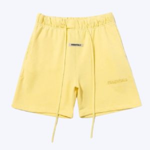 Fear of God Essentials Logo Shorts Yellow