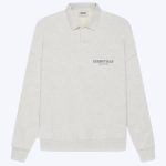 Fear of God Essentials Long Sleeve Polo Gray Sweatshirt