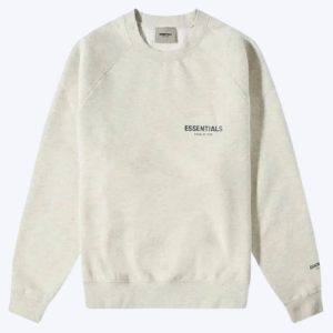 Fear of God Essentials Long Sleeve Polo Gray Sweatshirt