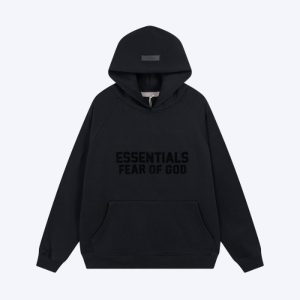 Essentials Best Fog Black Hoodie