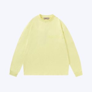 Essentials Best Round Neck Yellow Sweatshirts