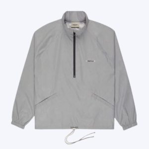 Fear Of Best Essentials Track Half Zip Jacket Silver Reflective