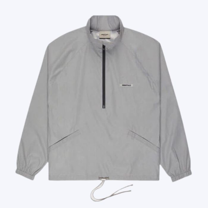 Fear Of Best Essentials Track Half Zip Jacket Silver Reflective Fear Of Best Essentials Track Half Zip Jacket Silver Reflective