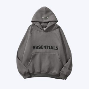 ESSENTIALS Oversized Hoodie Gray