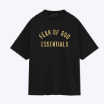 Essentials Black Tee Crewneck Jersey