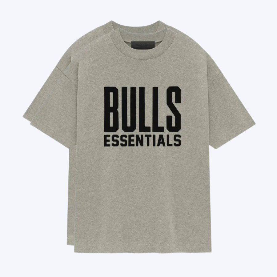 Essentials Bulls Grey Tee Crewneck Essentials Bulls Grey Tee Crewneck