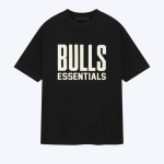 Essentials Bulls Short Tee – Black Sleeve