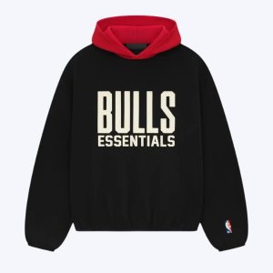 Essentials Bulls – Black Hoodie