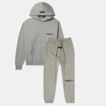 Essentials Fear of God Dark Heather Oatmeal Tracksuit