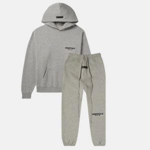 Essentials Fear of God Dark Heather Oatmeal Tracksuit