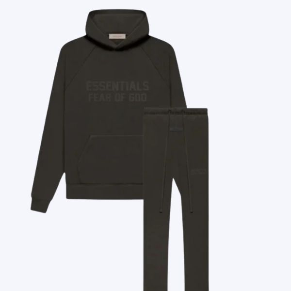 Essentials Fear of God Off Black Tracksuit Essentials Fear of God Off Black Tracksuit
