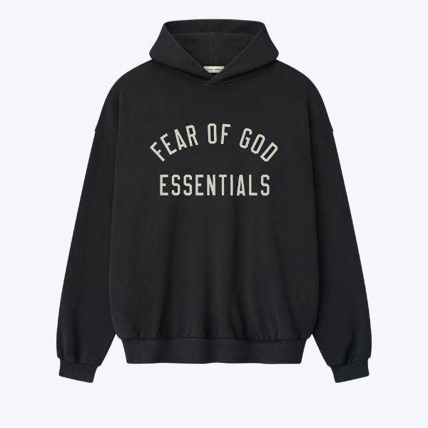 Essentials Fit 90s Hoodie Black Essentials Fit 90s Hoodie Black