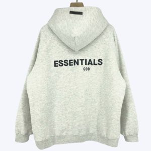 Essentials Fleeces Thick Light Hoodie Gray