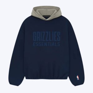 Essentials Grizzlies Pullover – Navy Hoodie