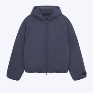 Essentials Military Nylon Bomber Hooded