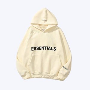 Essentials Oversized Cream Hoodie