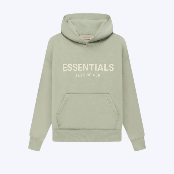 Fear Of God Essentials Kids Seafoam Hoodie Fear Of God Essentials Kids Seafoam Hoodie