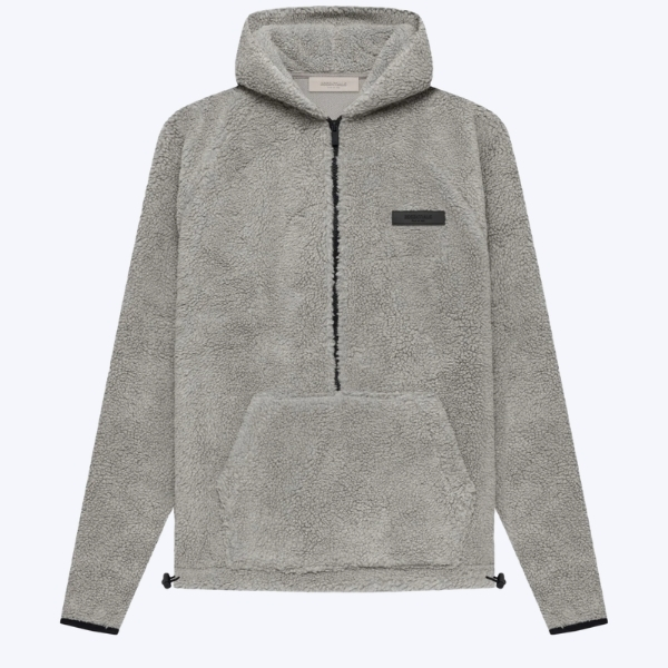 Fear Of God Essentials Polar Fleece Half Zip Hoodie Oatmeal Dark Fear Of God Essentials Polar Fleece Half Zip Hoodie Oatmeal Dark