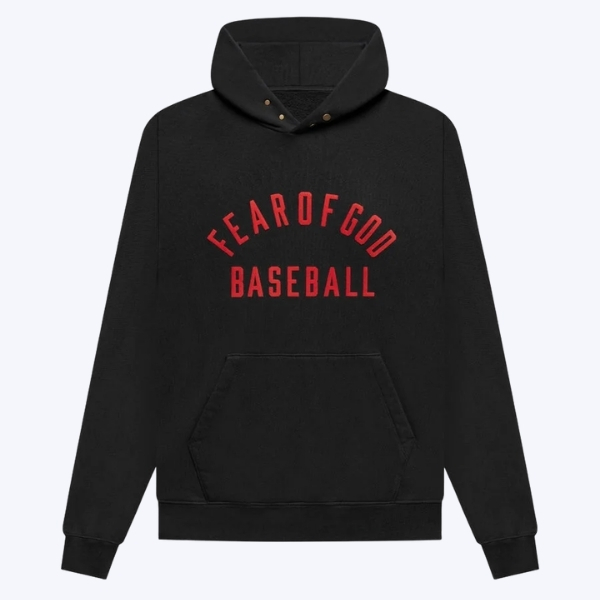 Fear of God Baseball – Black Hoodie Fear of God Baseball – Black Hoodie