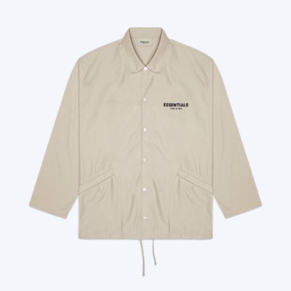 Fear of God Essentials Coach Jacket Olive Fear of God Essentials Coach Jacket Olive