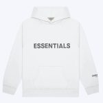 Fear of God Essentials Hoodie Applique – White Logo