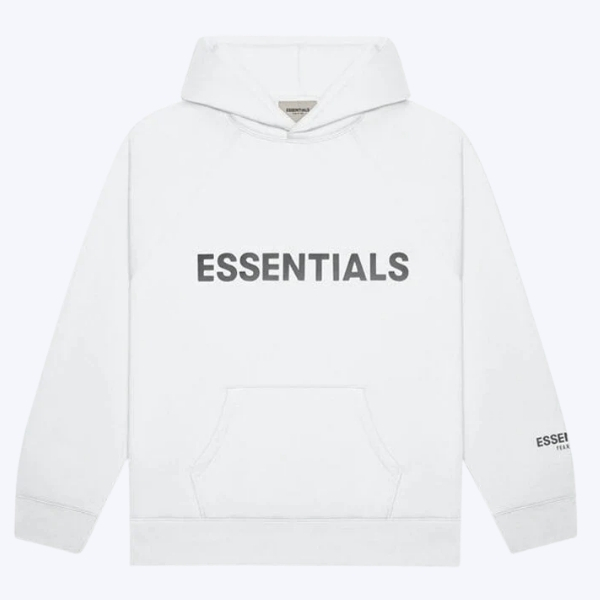 Fear of God Essentials Hoodie Applique – White Logo Fear of God Essentials Hoodie Applique – White Logo