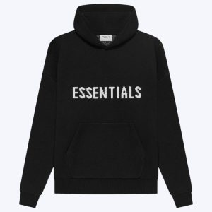 Fear of God Essentials Knit Pullover Black Hoodie