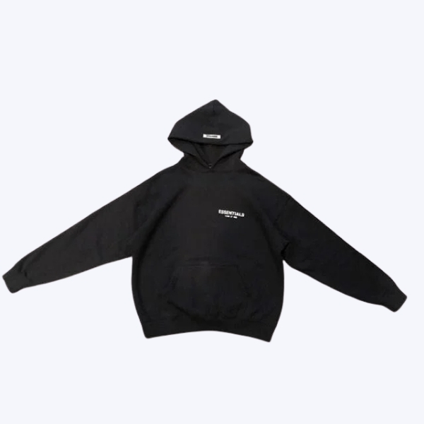 Fear of God Essentials Photo Pullover Black Hoodie Fear of God Essentials Photo Pullover Black Hoodie